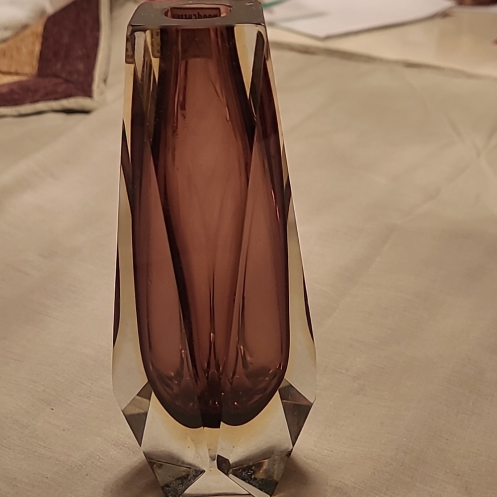 Vintage Mandruzzato Murano Glass Bud Vase